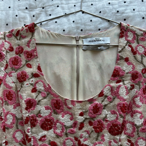 Prabal Gurung Embroidered Floral Dress - Size 10 - Picture 7 of 12